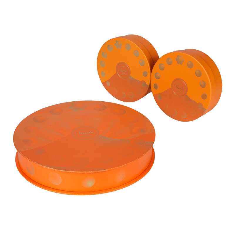 Merev, nedvességálló kerek cukorka doboz