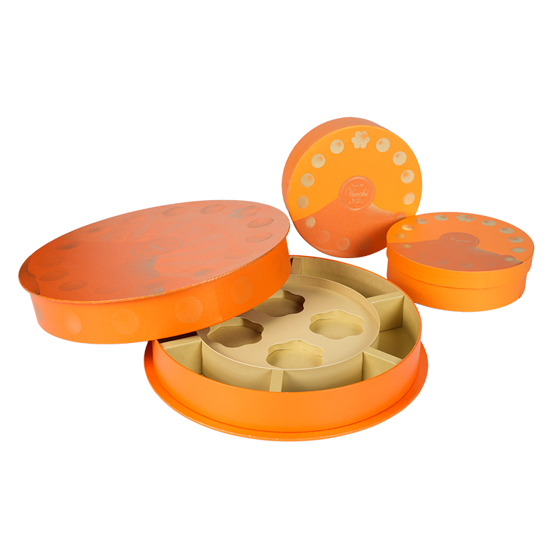 Merev, nedvességálló kerek cukorka doboz