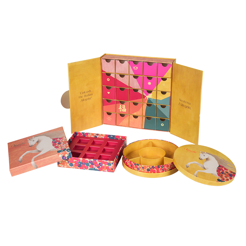 Merev duplaajtós csokoládé csomagoló doboz