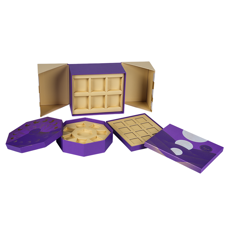 Merev duplaajtós csokoládé csomagoló doboz