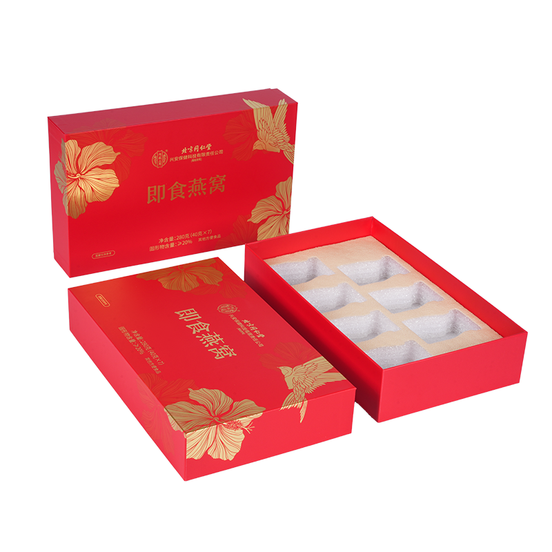 Merev, levehető fedelű madárfészek díszdoboz