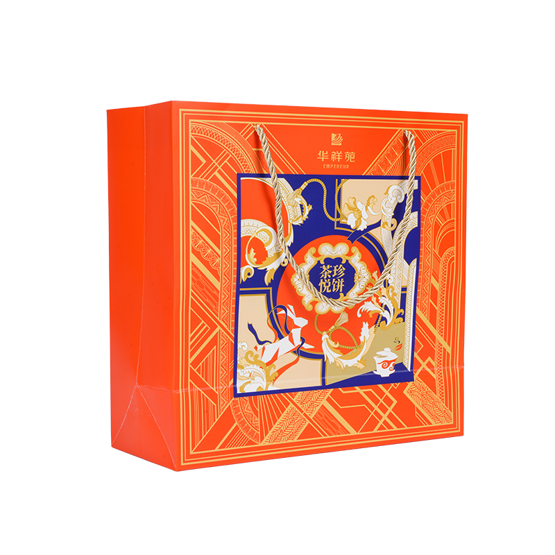 Vízálló fogantyús kraft/fehér karton torta hordtáska