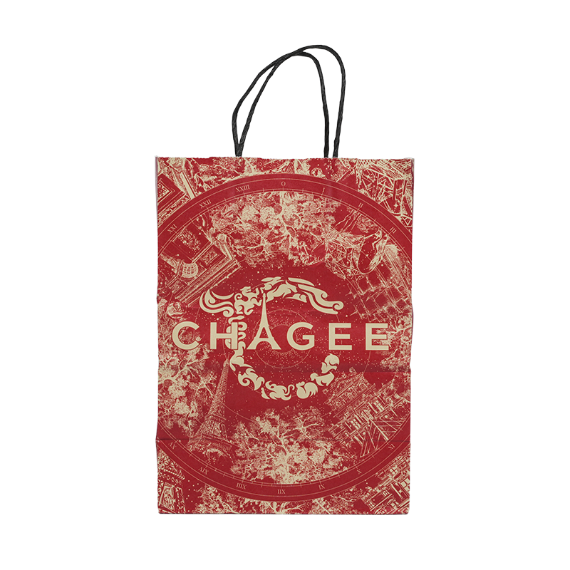 Melegbélyegzésű dombornyomott fehér kartonpapír zacskó parfüm csomagoláshoz