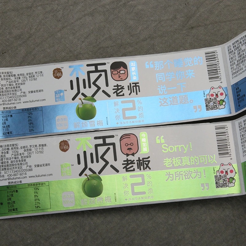 Bevont papír öntapadó címke