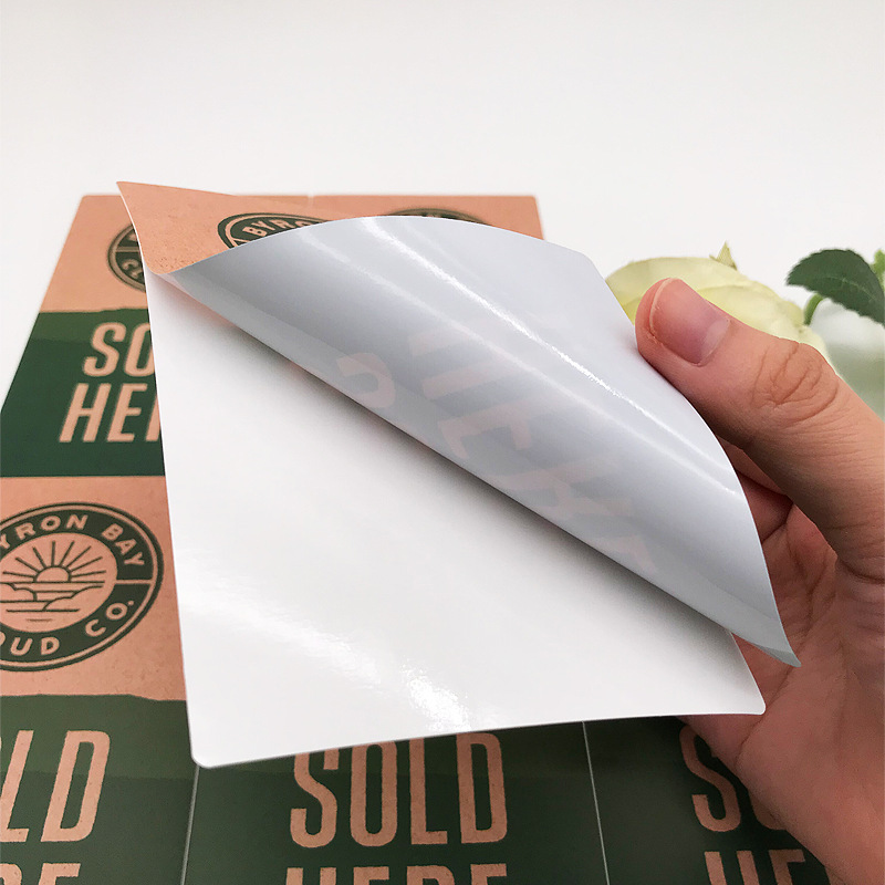 Élelmiszer-minőségű kraft matrica – pékség és kiskereskedelmi címke