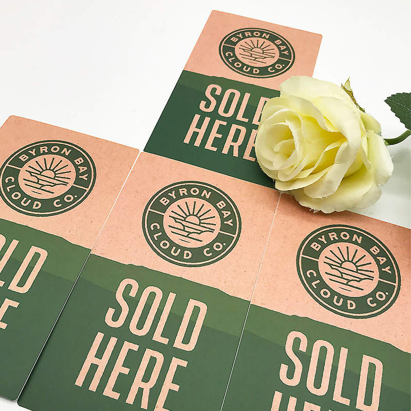 Élelmiszer-minőségű kraft matrica – pékség és kiskereskedelmi címke